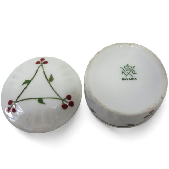 ROSENTHAL RC Bavaria Trinket Box Cherry Blossom Germany Vintage - Picture 6 of 9